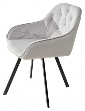 Стул GALE 360 град. поворот. BLUVEL-03 LIGHT GREY, велюр/ черный каркас, М-City в Лысьве - lysva.mebel24.online | фото 5