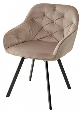 Стул GALE 360 град. поворот. BLUVEL-40 BEIGE, велюр/ черный каркас, М-City в Лысьве - lysva.mebel24.online | фото 1