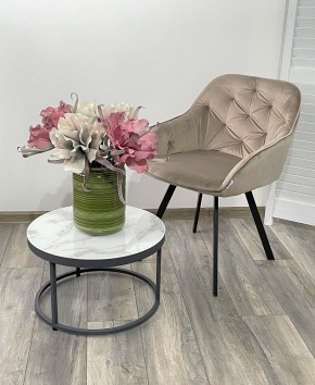Стул GALE 360 град. поворот. BLUVEL-40 BEIGE, велюр/ черный каркас, М-City в Лысьве - lysva.mebel24.online | фото 2
