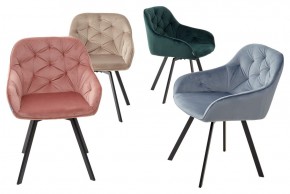 Стул GALE 360 град. поворот. BLUVEL-40 BEIGE, велюр/ черный каркас, М-City в Лысьве - lysva.mebel24.online | фото 3