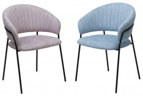 Стул ГЕММА, цвет RAIN 13 blue, велюр / черный каркас М-City в Лысьве - lysva.mebel24.online | фото 8