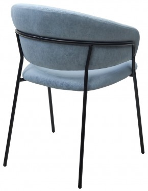 Стул ГЕММА, цвет RAIN 13 blue, велюр / черный каркас М-City в Лысьве - lysva.mebel24.online | фото 9