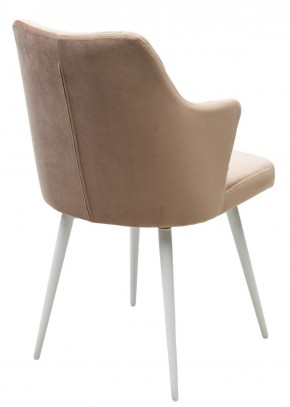 Стул HERMAN 360 град. БЕЖЕВЫЙ #5, велюр / белый каркас М-City в Лысьве - lysva.mebel24.online | фото 7
