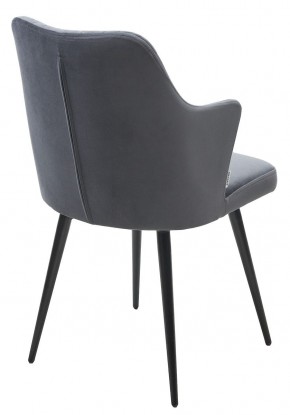 Стул HERMAN 360 град. BM-3 ТЕМНО-СЕРЫЙ, велюр / черный каркас М-City в Лысьве - lysva.mebel24.online | фото 4