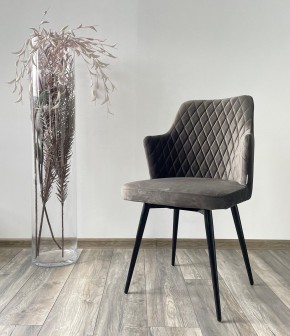 Стул HERMAN 360 град. ГРАФИТ #14, велюр / черный каркас М-City в Лысьве - lysva.mebel24.online | фото 2