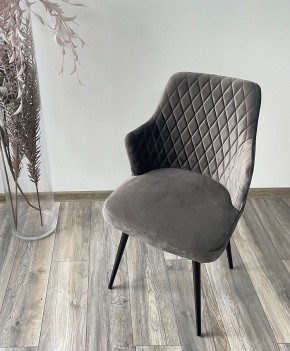 Стул HERMAN 360 град. ГРАФИТ #14, велюр / черный каркас М-City в Лысьве - lysva.mebel24.online | фото 3