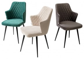 Стул HERMAN 360 град. ГРАФИТ #14, велюр / черный каркас М-City в Лысьве - lysva.mebel24.online | фото 7