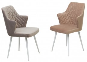 Стул HERMAN 360 град. ЛАТТЕ #25, велюр / белый каркас М-City в Лысьве - lysva.mebel24.online | фото 4