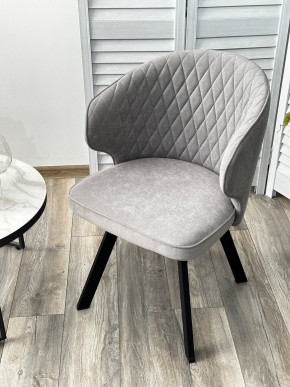 Стул SKAT 360 град. поворот. B22 Серый, велюр / черный каркас, М-City в Лысьве - lysva.mebel24.online | фото 3
