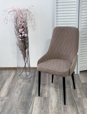 Стул ТУРИН, цвет B5 Капучино, велюр / черный каркас М-City в Лысьве - lysva.mebel24.online | фото 3