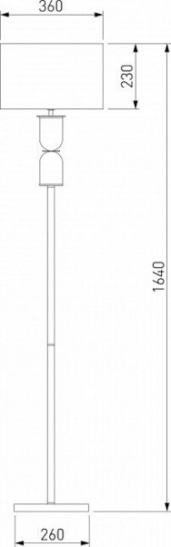 Торшер Eurosvet Caprera 01154/1 никель в Лысьве - lysva.mebel24.online | фото 2