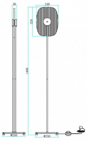 Торшер Maytoni Eclipse MOD152FL-L1BK в Лысьве - lysva.mebel24.online | фото 2