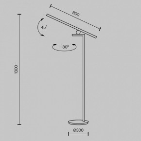 Торшер Maytoni Emphaty MOD363FL-L14B3K в Лысьве - lysva.mebel24.online | фото 3