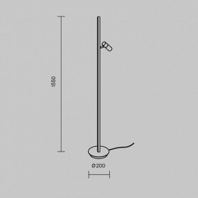 Торшер Maytoni Thin MOD395FL-L28BS3K в Лысьве - lysva.mebel24.online | фото 4