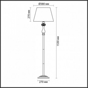 Торшер Odeon Light Gaellori 3393/1F в Лысьве - lysva.mebel24.online | фото 3