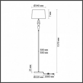 Торшер Odeon Light Homi 5040/1F в Лысьве - lysva.mebel24.online | фото 4