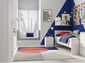 Тумба КАСТОР малая с двумя ящиками, цвет белый в Лысьве - lysva.mebel24.online | фото 3