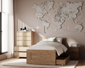 Тумба КАСТОР малая с двумя ящиками, цвет Дуб Сонома в Лысьве - lysva.mebel24.online | фото 3