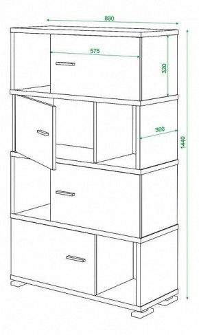 Тумба комбинированная Домино СБ-30/4 в Лысьве - lysva.mebel24.online | фото 2