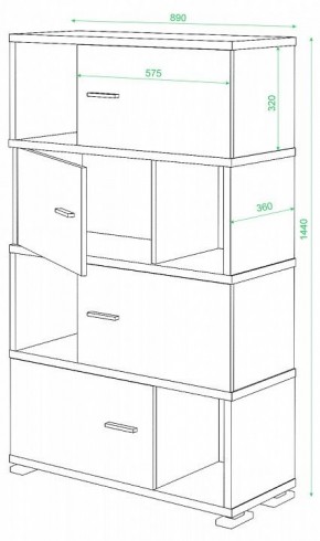 Тумба комбинированная СБ-30/4 в Лысьве - lysva.mebel24.online | фото 2