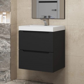 Тумба под раковину Uperwood Tanos 50 см, подвесная, черная матовая в Лысьве - lysva.mebel24.online | фото