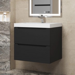 Тумба под раковину Uperwood Tanos 60 см, подвесная, черная матовая в Лысьве - lysva.mebel24.online | фото