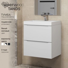 Тумба под раковину Uperwood Tanos 70 см, подвесная, белая матовая в Лысьве - lysva.mebel24.online | фото 5