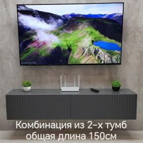 Тумба подвесная под ТВ LINES MTV1-MA 750 Темно-серый (Графит-M 10.1.25) в Лысьве - lysva.mebel24.online | фото 10