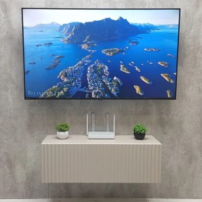 Тумба подвесная под ТВ LINES MTV3-MA 900 Бежевый (Леда-М 10.1.5) в Лысьве - lysva.mebel24.online | фото 3