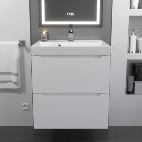 Тумба с раковиной Uperwood Tanos 50 см, подвесная, белая матовая в Лысьве - lysva.mebel24.online | фото 10