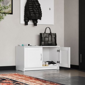 Тумба СИРИУС двухдверная низкая, цвет белый в Лысьве - lysva.mebel24.online | фото 4