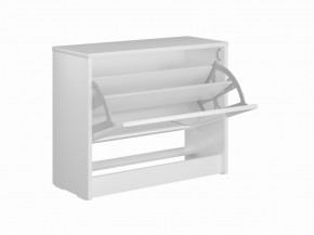 Тумба СИРИУС с откидной полкой для обуви, цвет белый в Лысьве - lysva.mebel24.online | фото 3