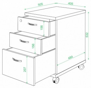 Тумбочка Домино ТС-2 в Лысьве - lysva.mebel24.online | фото 2