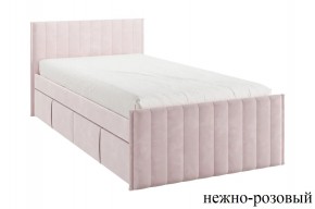 ТВИКС Кровать с ящиками 900 (нежно-розовый) в Лысьве - lysva.mebel24.online | фото