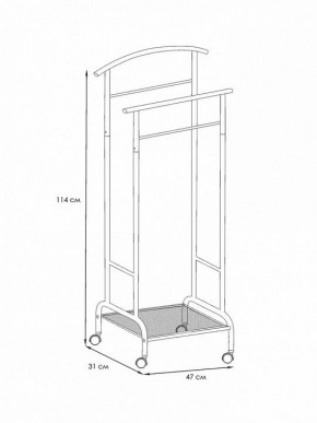 Вешалка для костюма Римини 2М в Лысьве - lysva.mebel24.online | фото 4