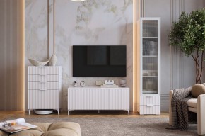 ЗЕФИР Гостиная К1 (белое дерево/белый муар) в Лысьве - lysva.mebel24.online | фото